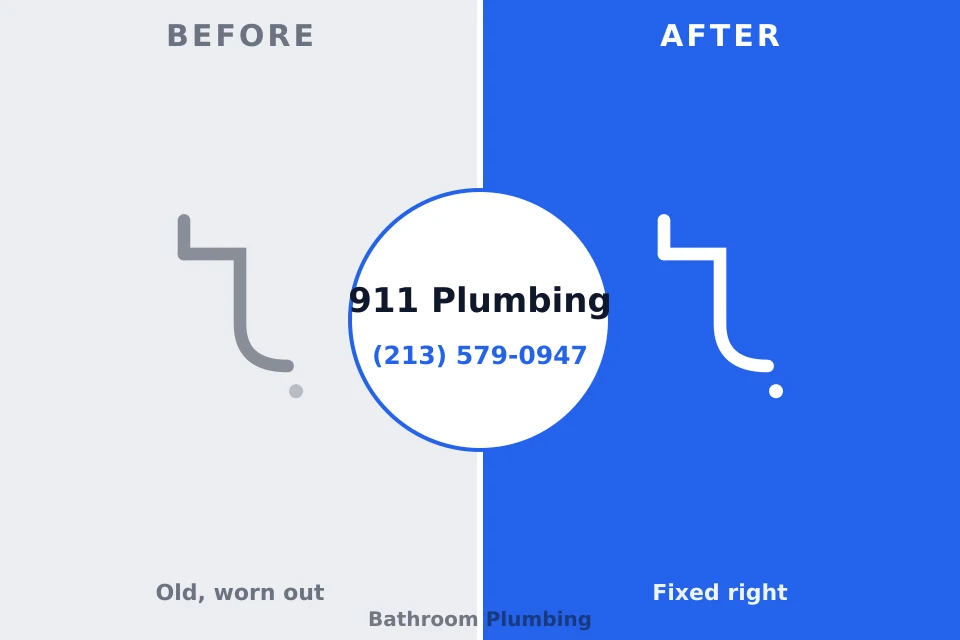 Before and after: plumbing repair Bayou Vista, TX